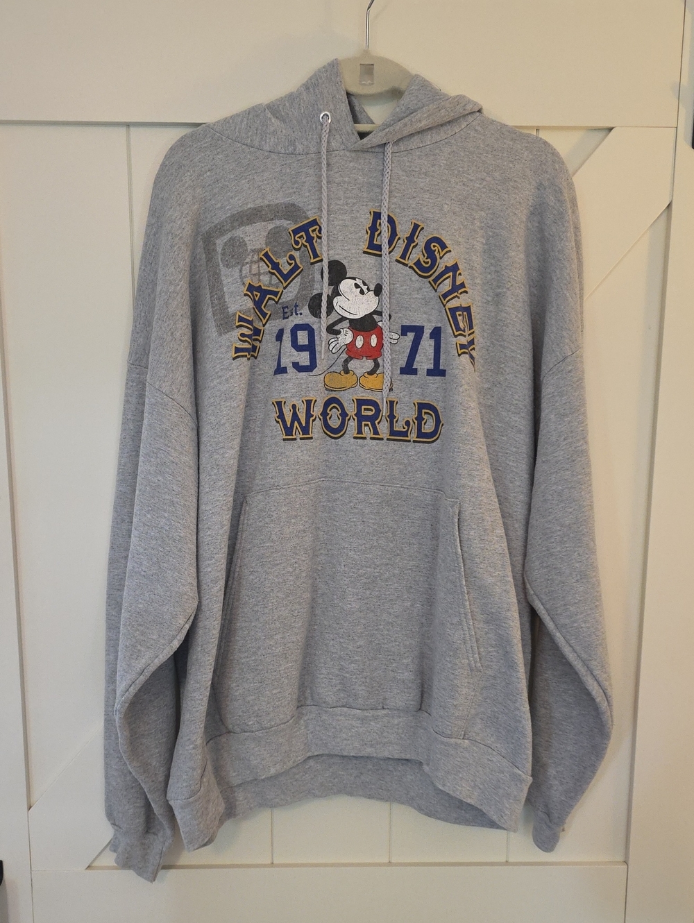 Disney Gray Hoodie with Mickey Graphic